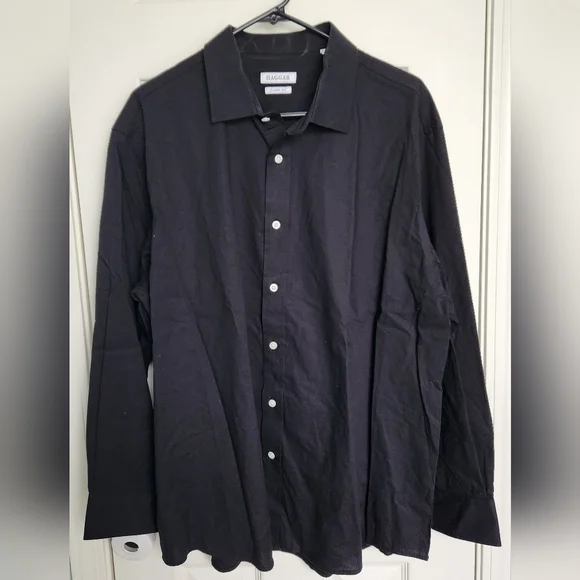 Haggar | Shirts | Haggar Mens Black Classic Fit Long Sleeve Buttondown Dress Shirt Neck 7175 | Poshmark Haggar | Shirts | Haggar Mens Black Classic Fit Long Sleeve Buttondown Dress Shirt Neck 7175 | Poshmark